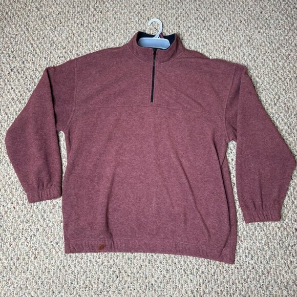 SRT Other - SRT Burgundy 1/4 Zip Pullover Sweater Men's L